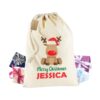 bolsas navideñas de tela tocuyo