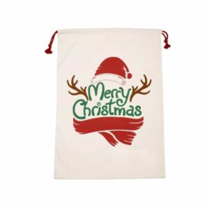 bolsas navideñas de tocuyo