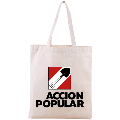 bolsas ecologicas para campaña politica con estampado