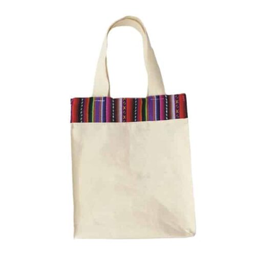 Bolsas de Tocuyo con tela Aguayo