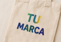 bolsa de tocuyo plana en DTF