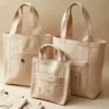Bolsas de tocuyo con bolsillo
