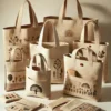 Bolsas de tocuyo con bolsillo