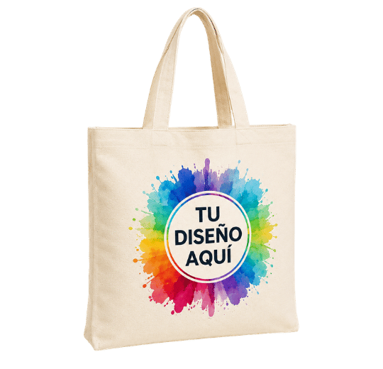 Bolsa de lona sublimable con impresión personalizada