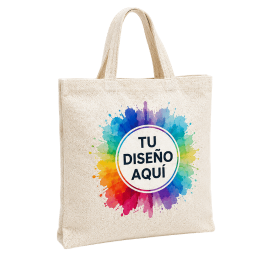 Bolsa de tocuyo para sublimar con impresión full color