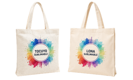 Comparación entre bolsas de tocuyo y lona para sublimar