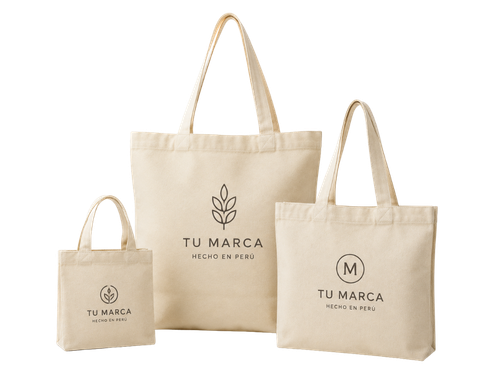 Tote bags de lona personalizadas fabricadas en Gamarra Lima