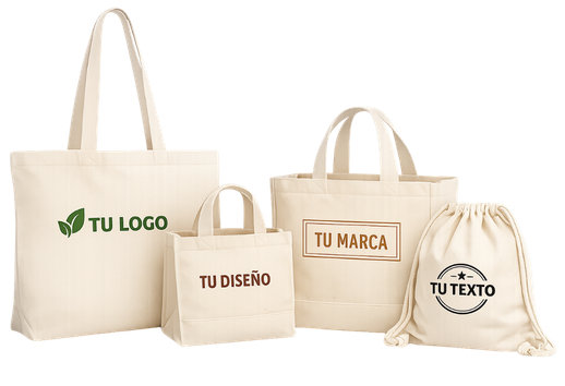 bolsas de algodón personalizadas fabricadas en tela tocuyo y lona
