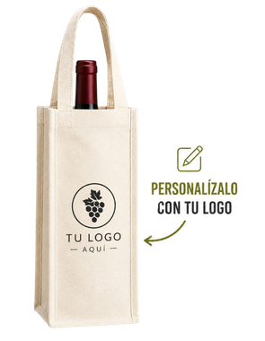 Bolsas de tocuyo para botellas de vino