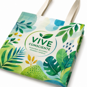 Bolsa ecológica de tela personalizada con sublimación