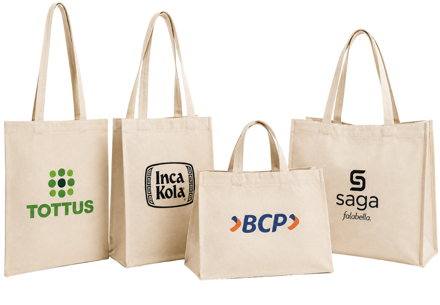 Bolsas de lona personalizadas para empresas y negocios en Perú